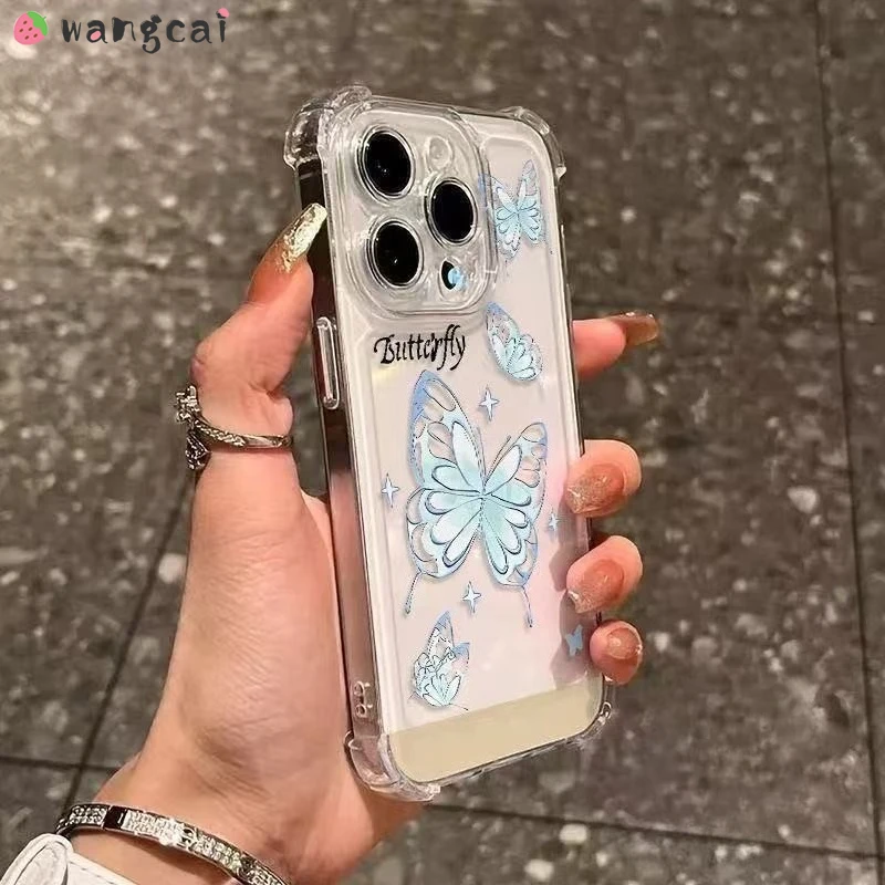 Фото Чехол для телефона с рисунком бабочки и четырьмя углами для Honor X70i X60 GT X30 X10 Max Win RT Play 40 10T 10C 9A 8T 5 4T Pro GT Pro Cover №5