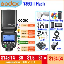 Godox V860III V860 III TTL II HSS Speedlite Flash for Canon Sony Nikon Olympus Fuji Panasonic Pentax Cameras V860II V850II Upgra