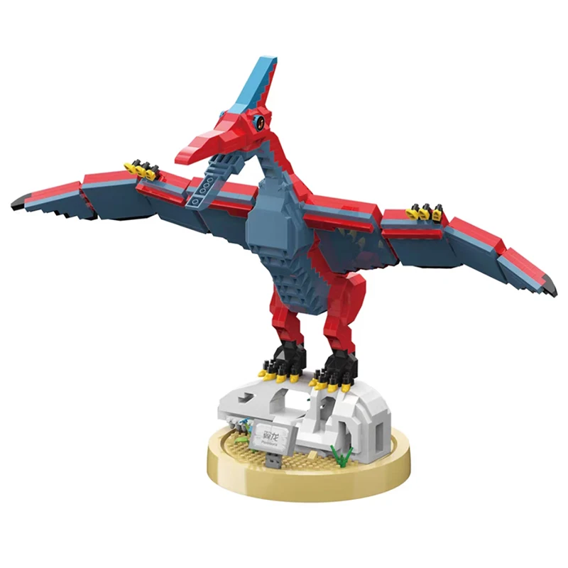 

Игрушка для детей мир Юрского Периода Динозавры Птерозавр Монстр животное кукла 3D модель DIY Мини Алмазные блоки конструктор