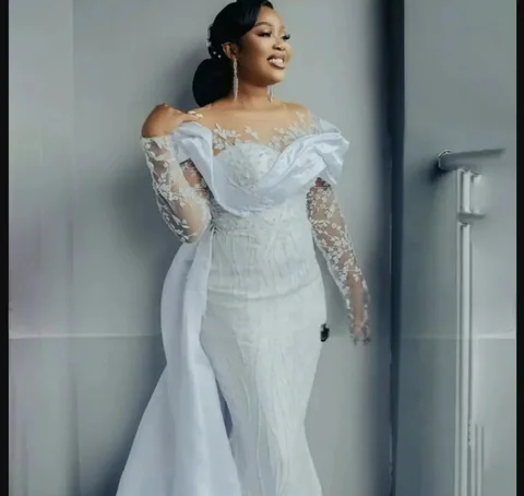 Свадебное платье LOVEYING классическое винтажное кружево