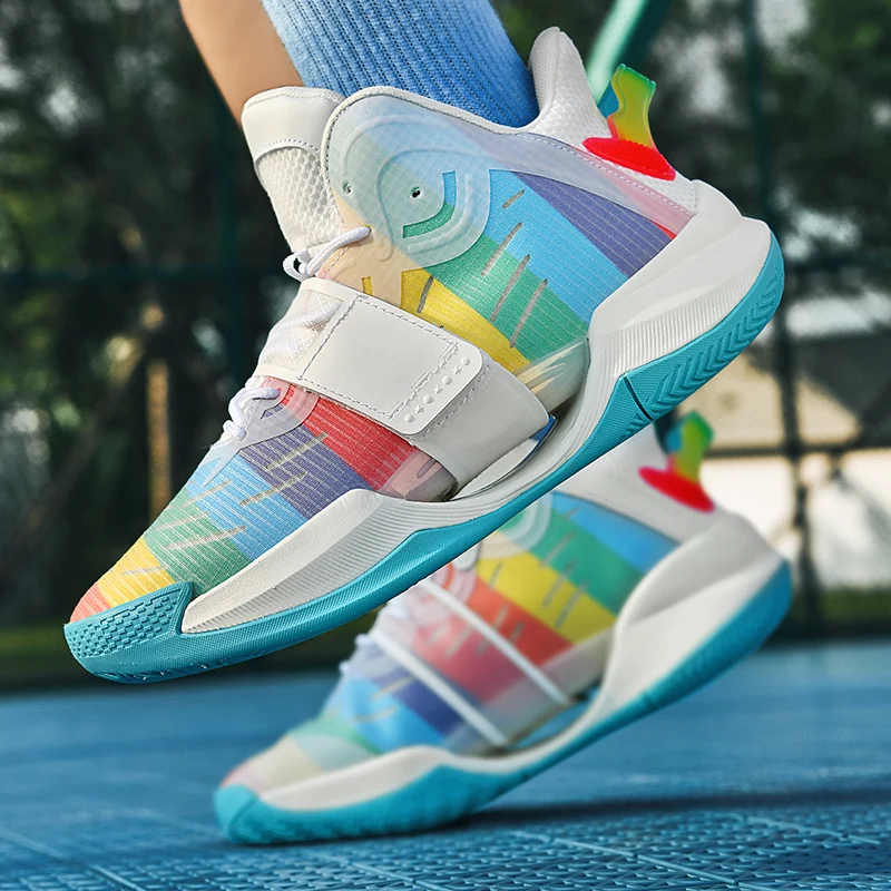 Brand Men's Non-Slip Basketball Shoes Breathable Sports Shoes Comfortable Gym Training Athletic Shoes Boys Basketball Sneakers