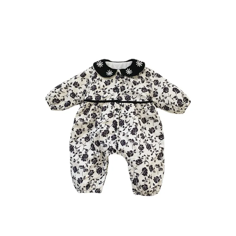 

Baby clothes, winter clothing, newborn cotton jacket, thickened floral jumpsuit, baby winter foreign warmth, fart jacket