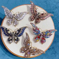 fashion butterfly colorful rhinestone brooch animal corsage womens clothing accessories brooch