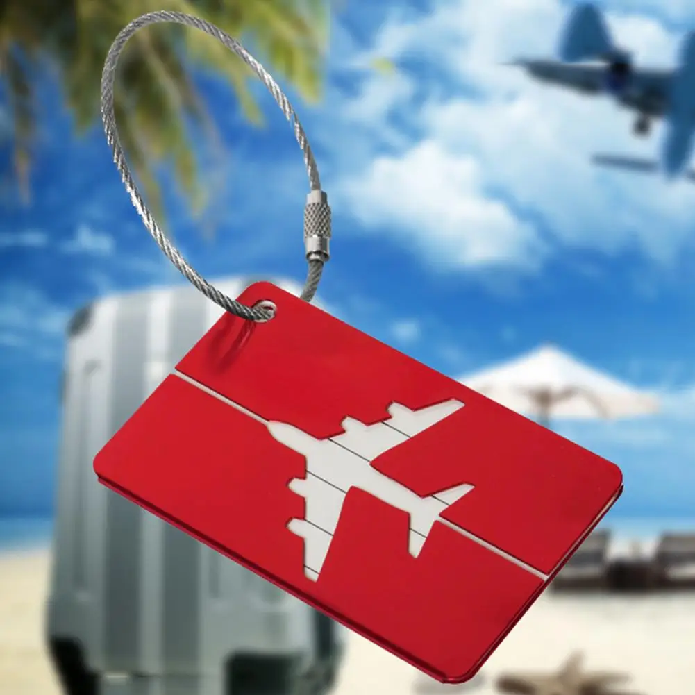 Fashion Metal Creative Flying Aluminium Alloy Luggage Tag Suitcase ID Address Holder Baggage Boarding Tag Portable Label Bag