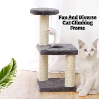 luxury cat climbing frame cat tree sisal grab column multi specification platform square platform platform interactive pet toy