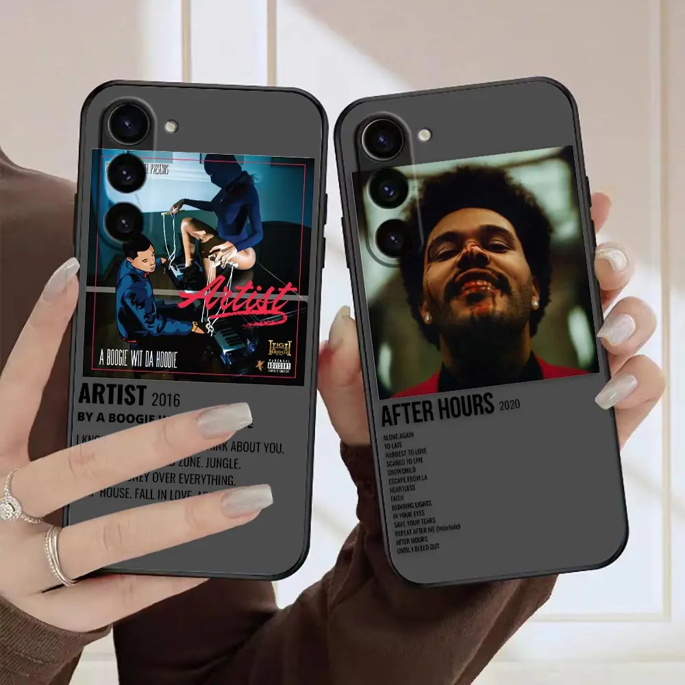 Matte Phone Case for Samsung Galaxy S23 S22 S21 S20 S10 4G S9 S8 Plus ULTRA 5G LITE Case Funda Capa The Weeknd Minimalist Poster