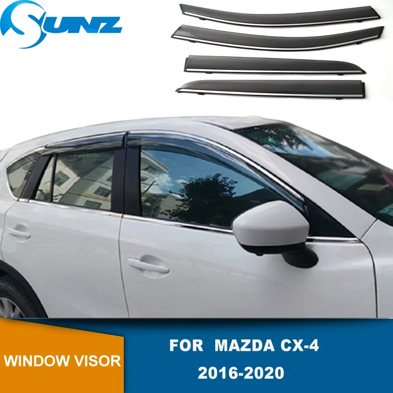 

Window Visor For Mazda CX-4 CX4 2016 2017 2018 2019 2020 Tuning Door Side Window Guard Deflectors Wind Deflector Car Vent Visor