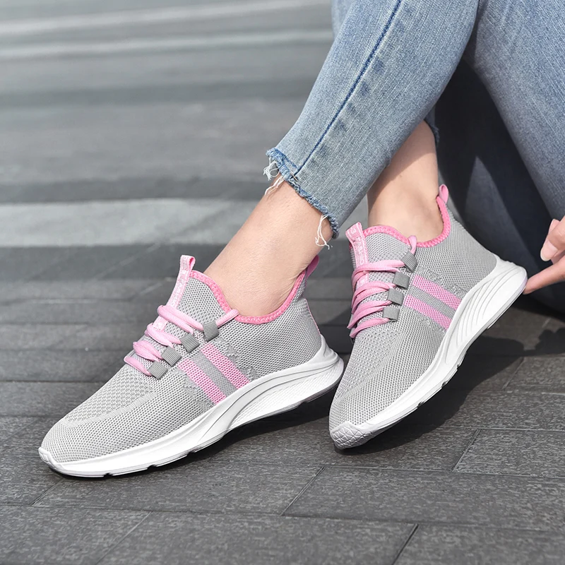 Women Walking Shoes Outdoor Shock Absorption Sports Lightweight Ladies Sneakers Comfortable Casual Shoes