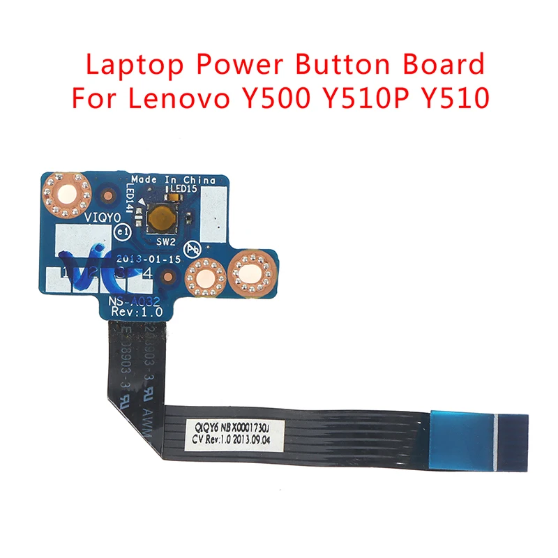 

For Lenovo IdeaPad Y500 Y510P Y510 laptop Power Button Board with Cable NS-A032