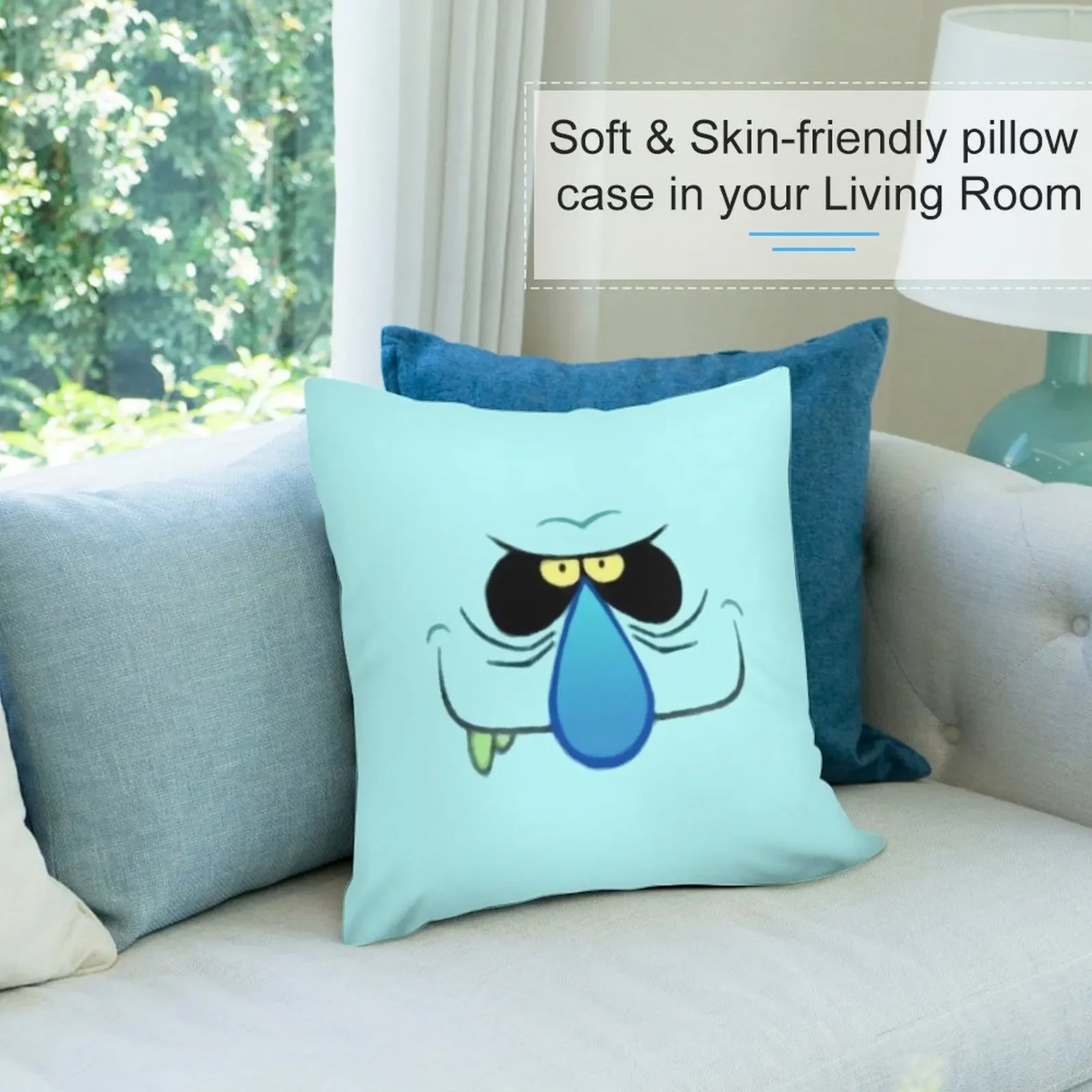 The Ghost and Molly McGee - Подушка с царапинами и улыбкой наволочка мраморная подушка чехол