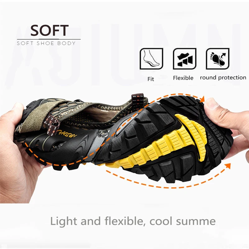 Unisex Hiking Shoes Men Beach Sandals Upstream Aqua Shoes Quick Dry Nonslip Outdoor Sport Shoes Breathable Diving Trekking Shoes