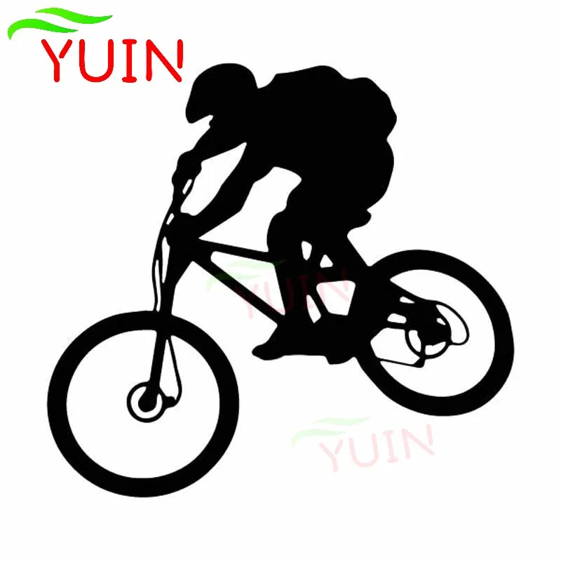 

Bicycle Mountain Bike Rider Exquisite Car Decals Fashion Decoration PVC Waterproof Sunscreen Stickers Can Be Customized Color