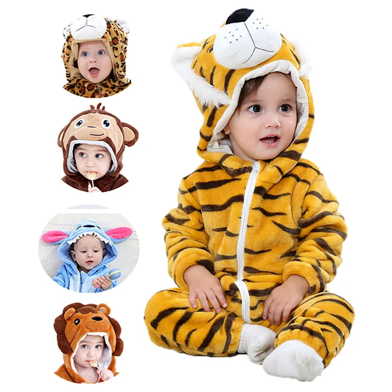 2-3Y Unisex-Baby Animal Onesie Costume Cartoon Animal Outfit Homewear Baby One-Piece Rompers Romper Warm and Cute Pajamas
