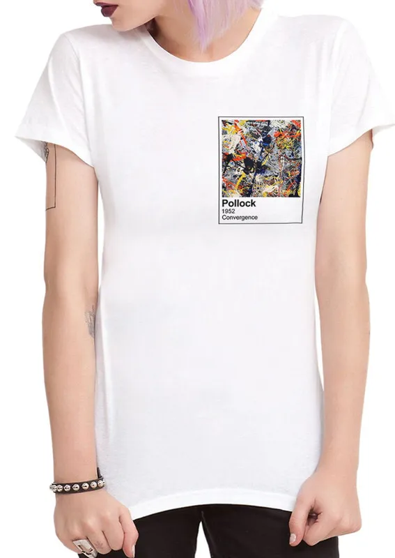 Футболка Поллок (прикольная футболка футболки искусство полароид с картиной