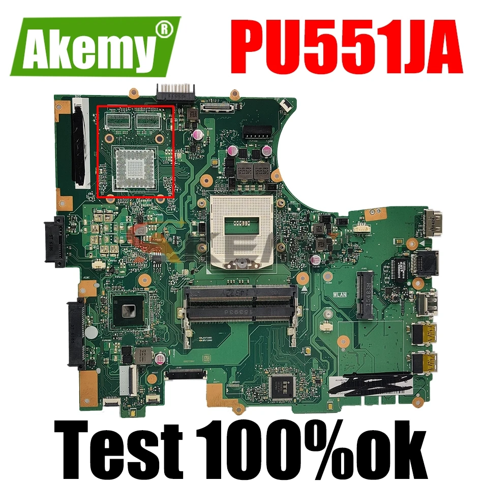 

AKEMY PU551JA Laptop Motherboard For ASUS PU551JA PU551J PU551 Test Original Mainboard GM