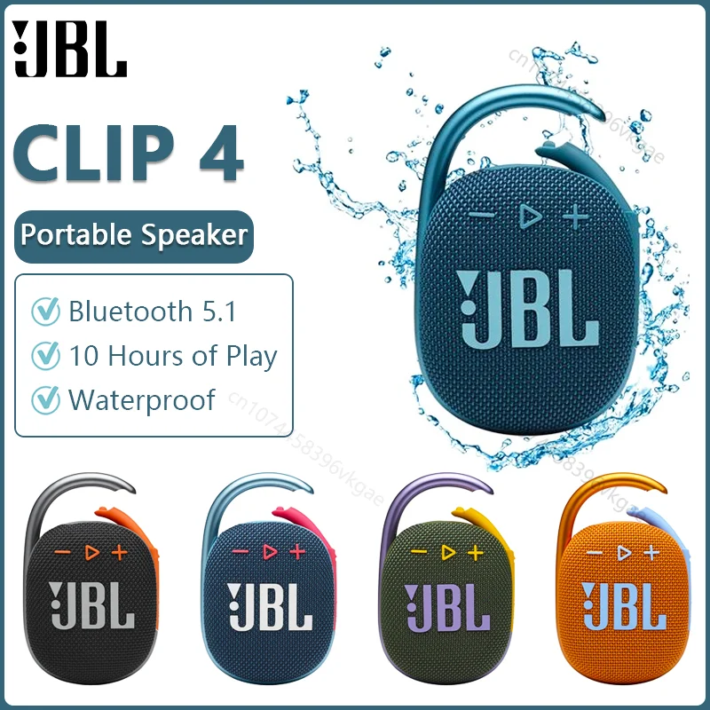 Bluetooth-Колонка JBL CLIP, водонепроницаемая, 10 часов работы, IP67