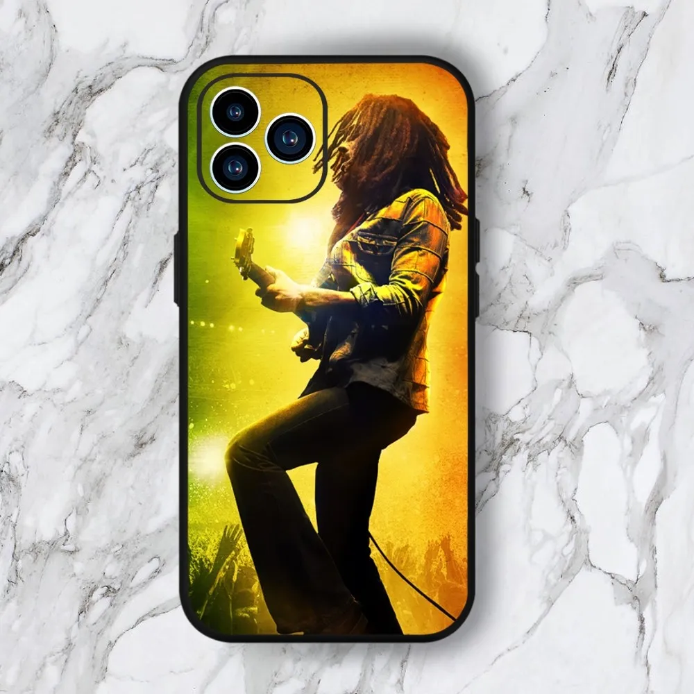 Чехол для телефона Singer B-Bob M-Marley iphone 15 14 13 12 11 Pro Max Mini X 7 8 Мягкий чехол
