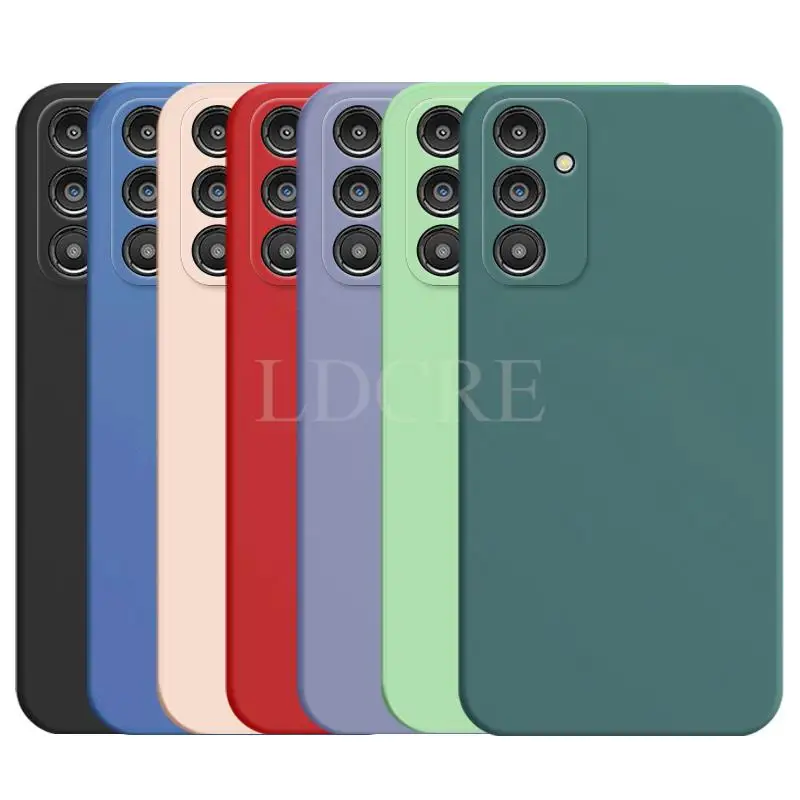 

For Samsung Galaxy A14 Case Liquid Silicone Coque Samsung A14 A04E A04 A04S A24 A54 A34 A03 A23 A33 A22 Cover TPU Protector Case