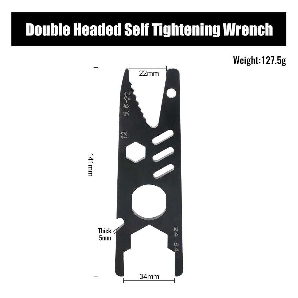 

Многофункциональный гаечный ключ подходит для гаек размером 5,5-34 мм, идеально подходит для домашней установки, сборки, разборки и обслуживания транспортных средств