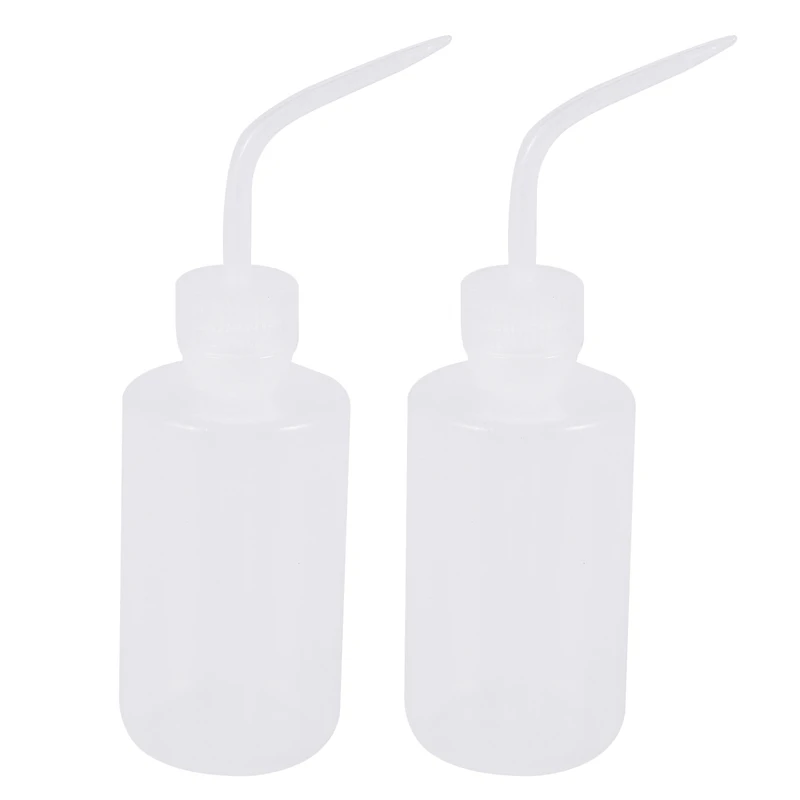 

2X 250Ml 8OZ Capacity Tattoo Wash Clear White Plastic Green Soap Squeeze Bottle
