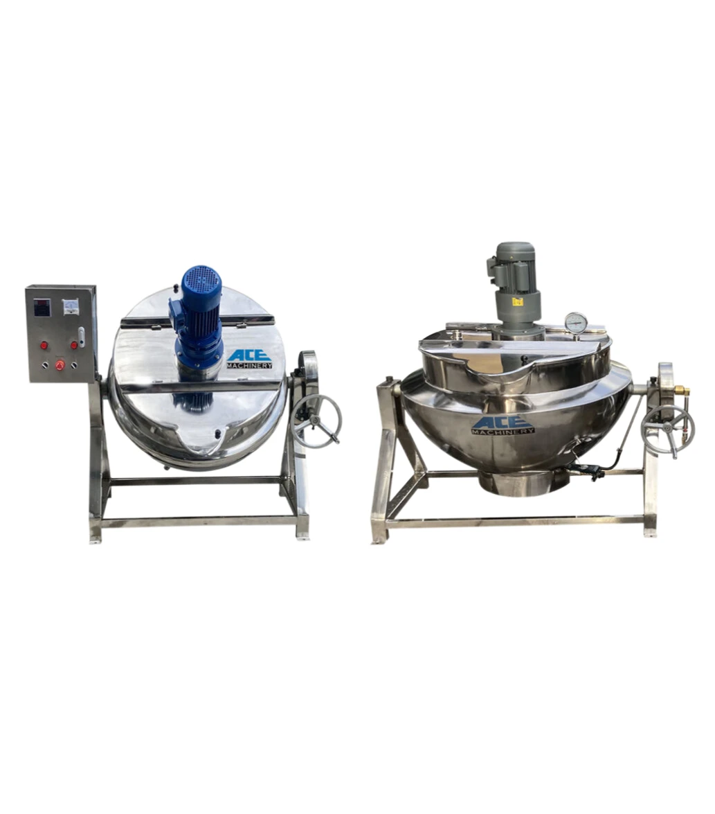 

Industrial Caramel Chili Sauce Cassava Flour Large Food Cooking Mixer Machine