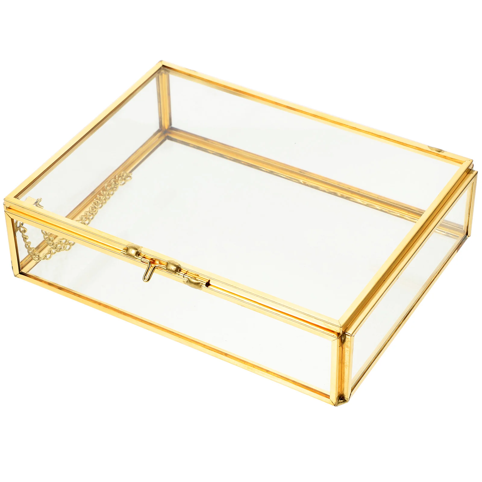 

Boxorganizer Clear Jewelry Keepsake Display Case Photo Trinket Decorative Geometric Pirate Storage Vintage Flower Preserved