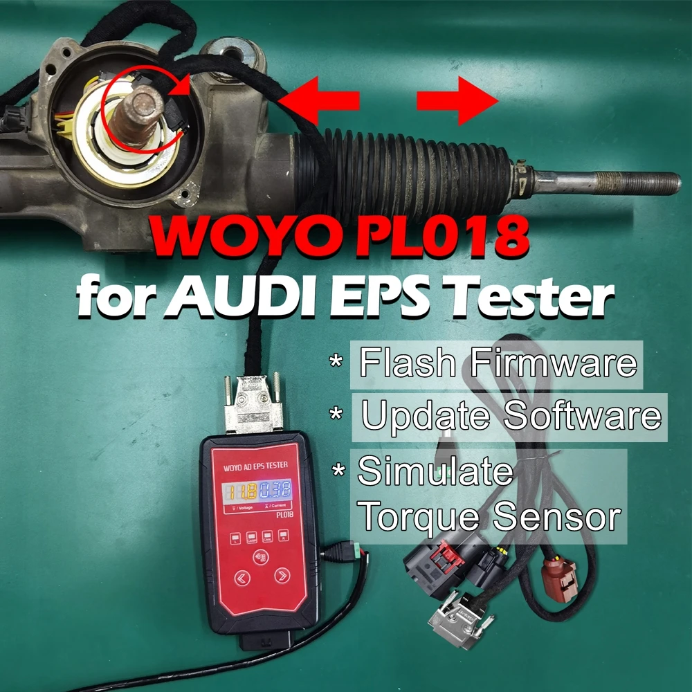 

Автомобильный тестер рулевого управления WOYO PL018 для Audi A4, A5, A6, Q5, Q7, PL008, для BMW, электроинструмент для диагностики рулевого управления