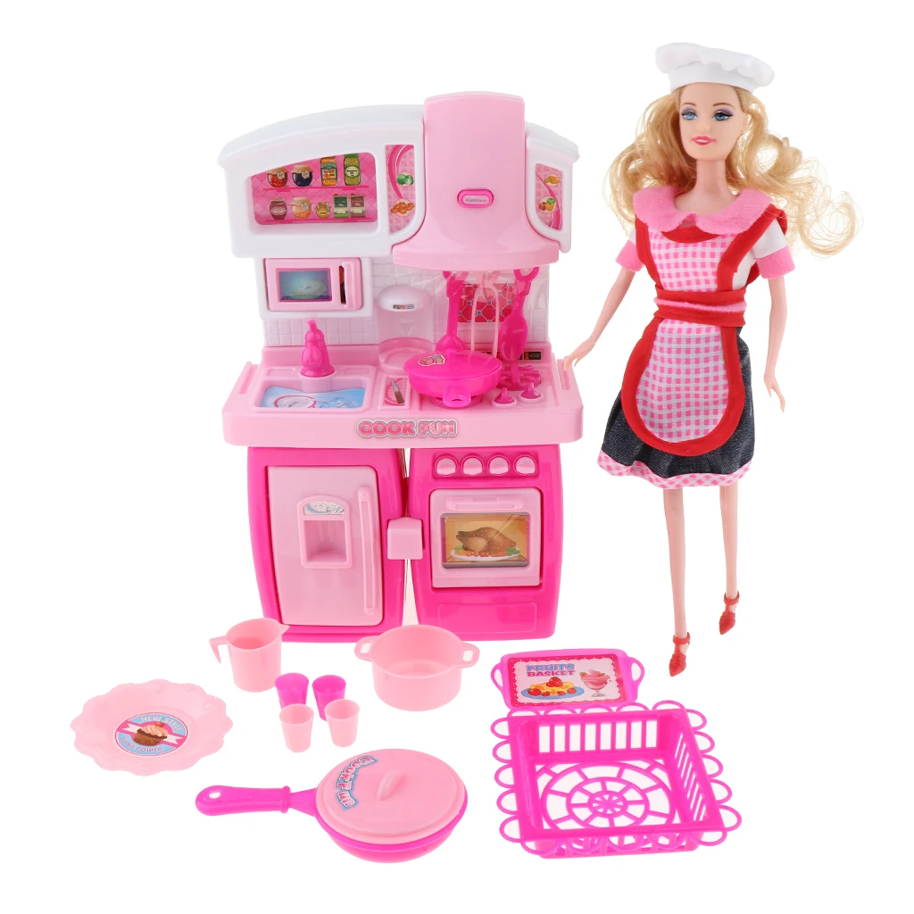 

DIY Simulation Cabinet Kitchen Role Pretend Play Toy for Kids Children Girls