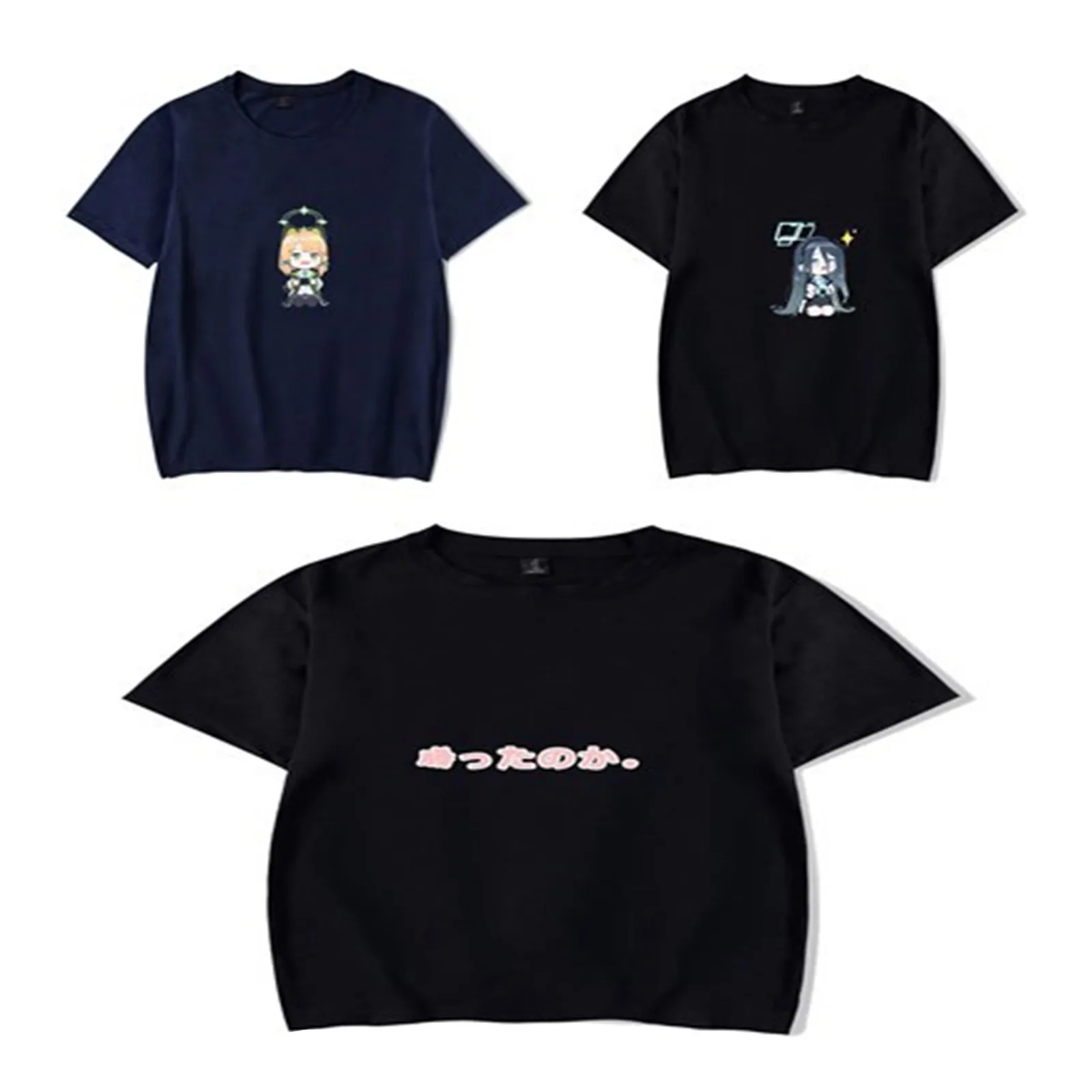 Игровой костюм для косплея голубого архива, футболка лочи Мари ониката кайоко для мужчин и женщин, летняя повседневная футболка с коротким рукавом для студентов, топы