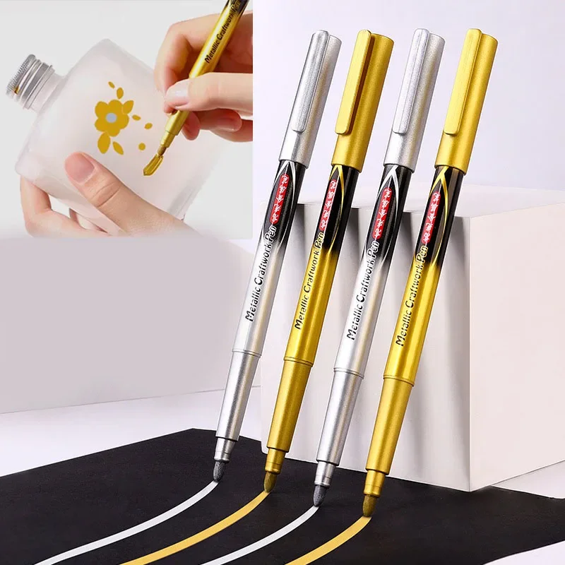 

Metallic Waterproof Permanent Marker Pens For DIY Epoxy Resin Mold Gold Silver Drawing Craft Marker Pen Jewelry Making Supplies