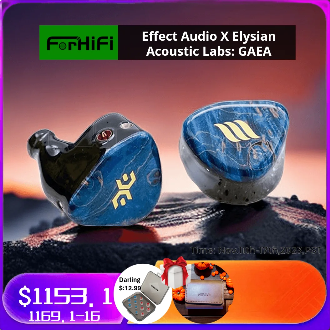 

Effect Audio X Elysian Acoustic Labs: GAEA Hybrid 1DD+4BA In-Ear Monitor IEMs Specially Developed DiVe Pass II Dual Ventilation