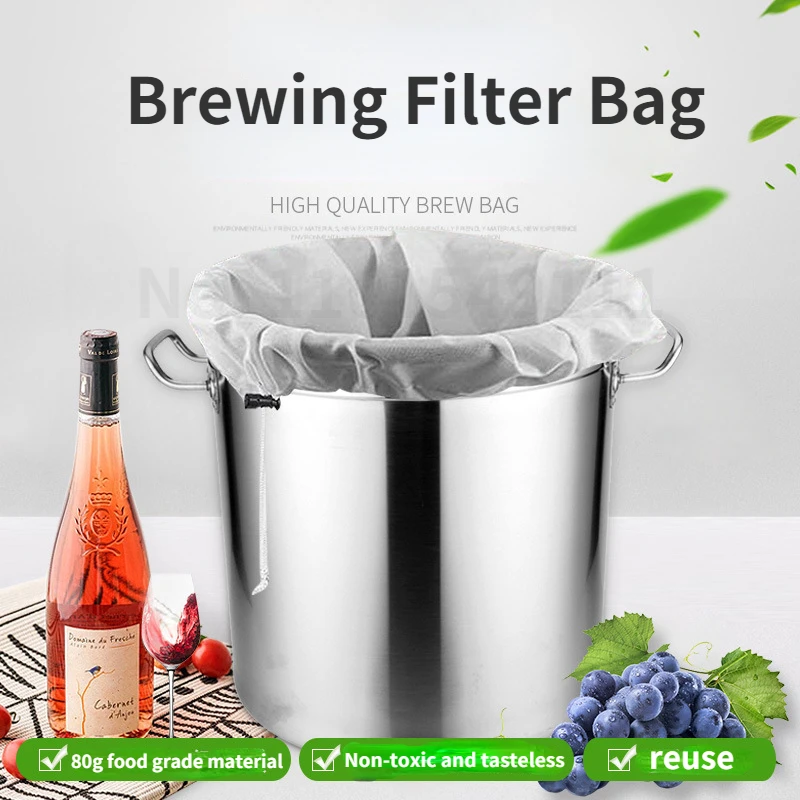 Beer Juice Beverage Bags Red Wine Brewing Bags Liquor Liquid Filter Bags Wine Brewing Filter Bags Home Brewing & Wine Making