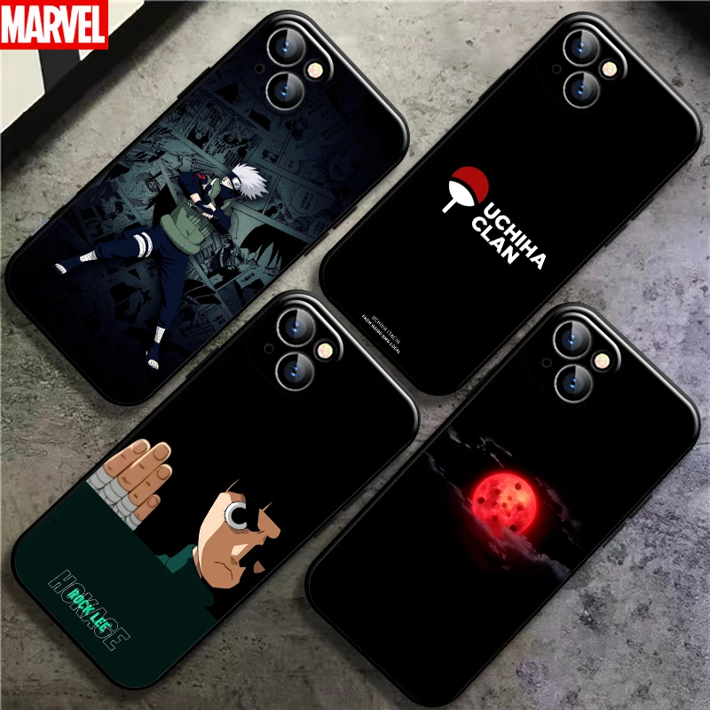 

Anime Uchiha Sasuke Naruto For Apple iPhone 13 12 11 Pro Mini X XR XS Max SE 6 6S 7 8 Plus Phone Case Coque Back Soft Carcasa