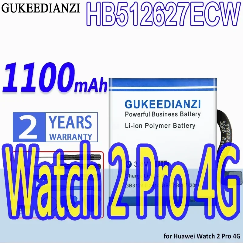 Аккумулятор GUKEEDIANZI высокой емкости HB512627ECW (cepaixian) 1100 мАч для Huawei Watch 2 Pro 2Pro 4G