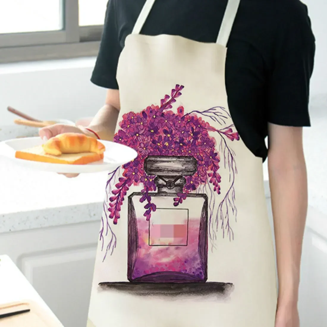 Красочный лак для ногтей косметический узор кухонный фартук шеф-повара раньше