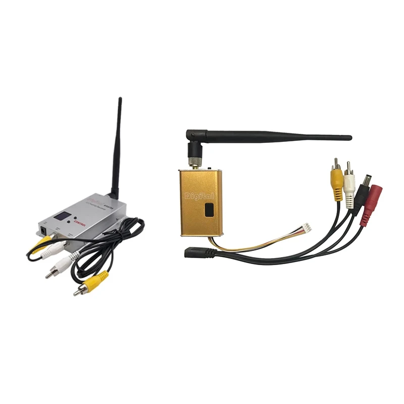 5000 МВт 5 Вт миниатюрный FPV видео передатчик 1,2G 1200 МГц Аудио Видео беспроводной приемник 30 км LOS дальность (приемник) Легкая установка