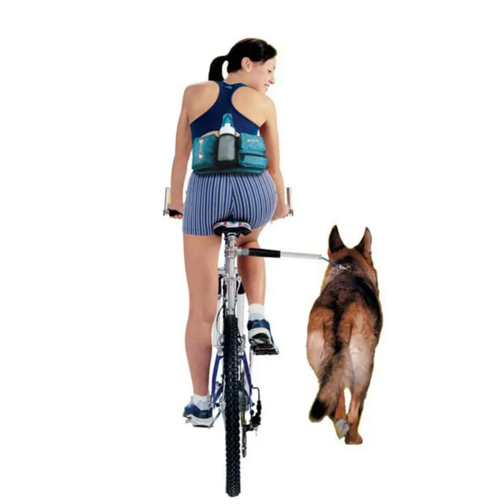 

Dog Bicycle Traction Belt Rope Nylon Elastic Leash Bike Attachment Pet Walk Run Jogging Distance Keeper Hand Free Pets Leash New