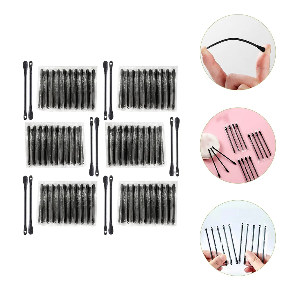 

100 Pcs Ear Cleaner Tool Disposable Cotton Stick Individually Packaged Swabs One-off Pick Wax Cleaning Material Double-end