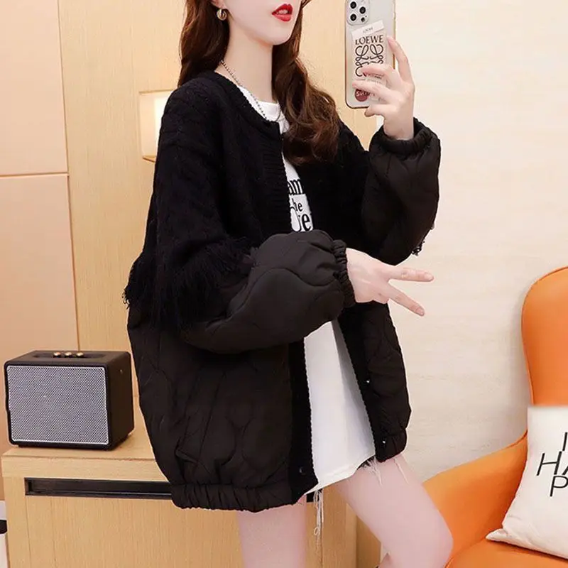 Winter Women's Cold Coat Parkas Super Hot Coats Cotton Padded Jacket Korean Fashion Sweater Cardigan Luxury Designer Clothing