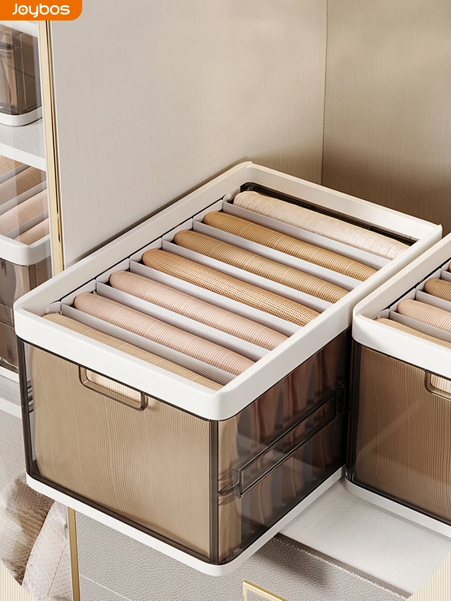 

Joybos Pants Storage Box Clothes Underwear Storage Cabinet Compartmentalized Storage Drawer Tool Storage Case Bra Sock Storage