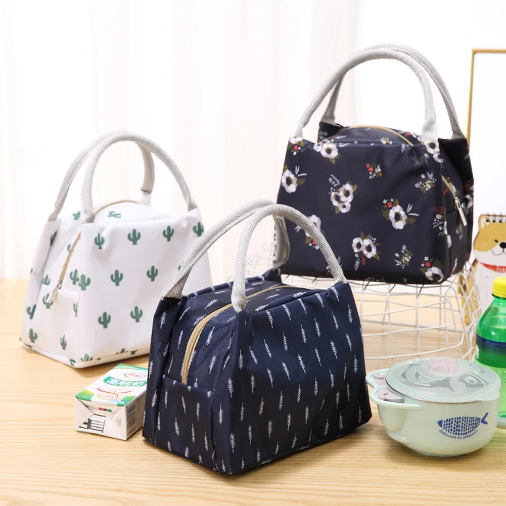 

Portable Lunch Bag 2020 New Thermal Insulated Lunch Box Tote Cooler Bag Bento Pouch Lunch Container School Food Storage Bags