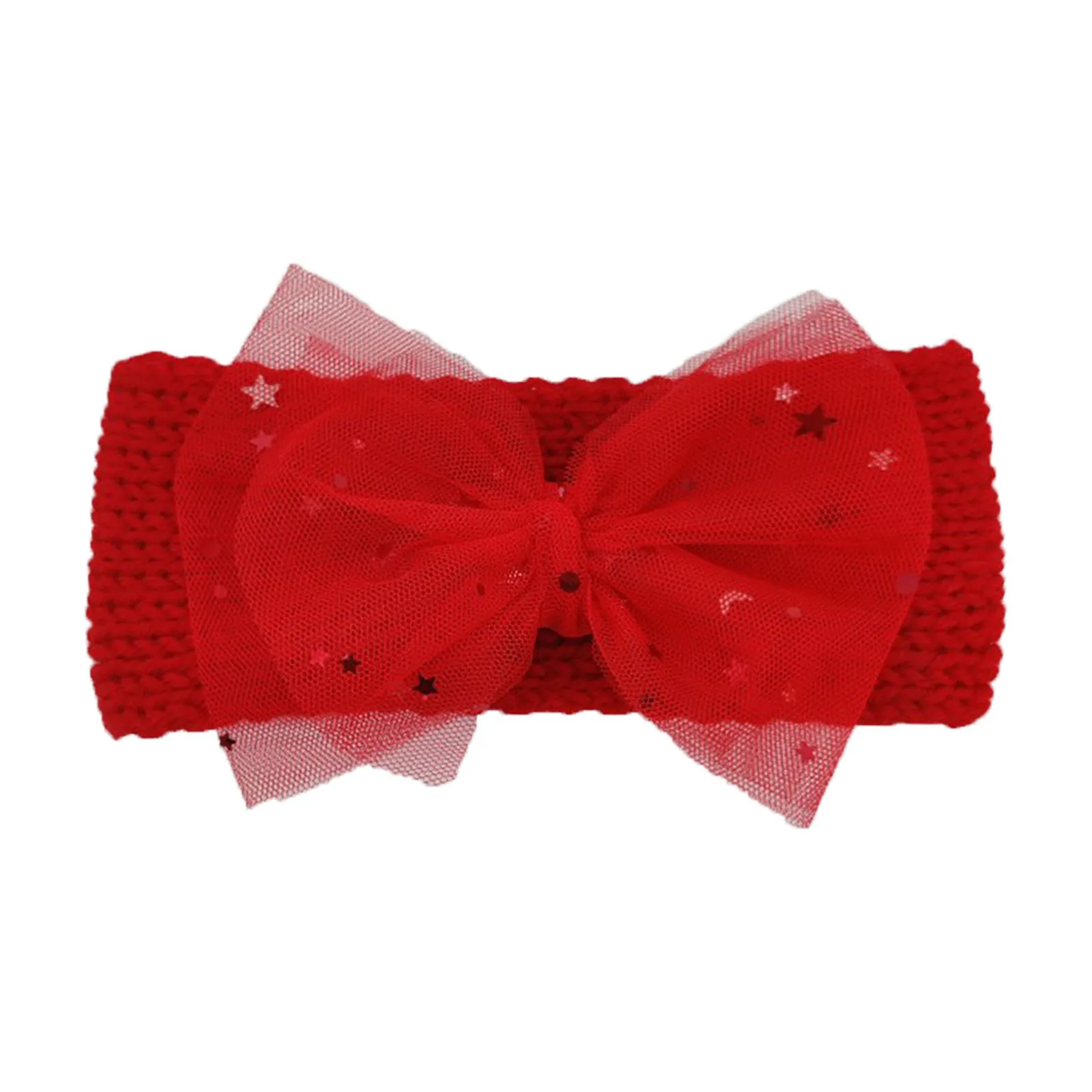 Детская шапка с большим бантом и блестками для девочек мальчиков