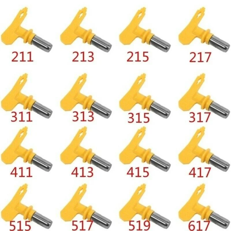 

High-pressure Airless Spray Gun Nozzle Sprayer Machine Accessories Paint Gun Precise Tip Yellow Airbrush Paint Spray Tip Nozzle