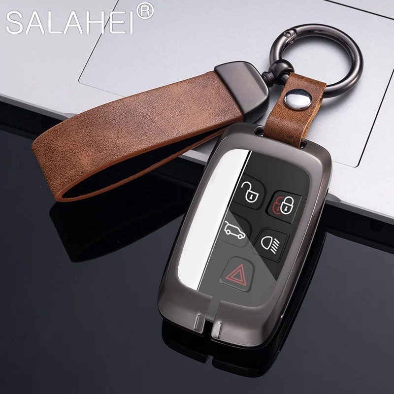 

Zinc Alloy Leather Car Remote Key Case For Land Rover Range Rover Sport Evoque Freelander For Jaguar XF XJ XE XJL XF Accessories