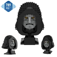 moc space wars emperor palpatined bust helmet building blocks movie action figures collection constructor bricks kid toys gifts
