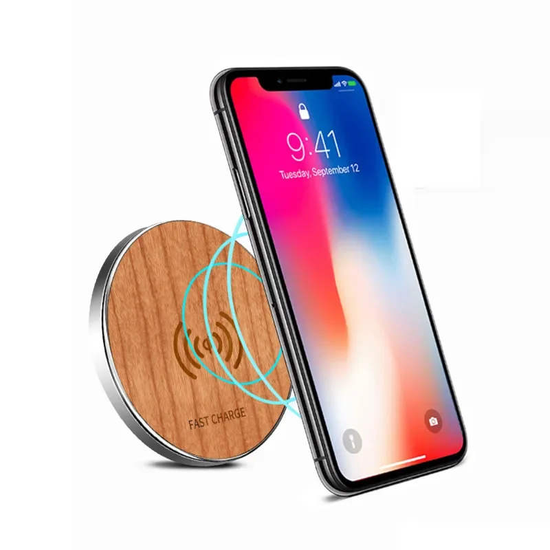 

Wooden Fast Wireless Charger for Iphone 11promax 12 13promax XR Huawei Mate Samsung Note Xiaomi 10 Quick Wireless Charging