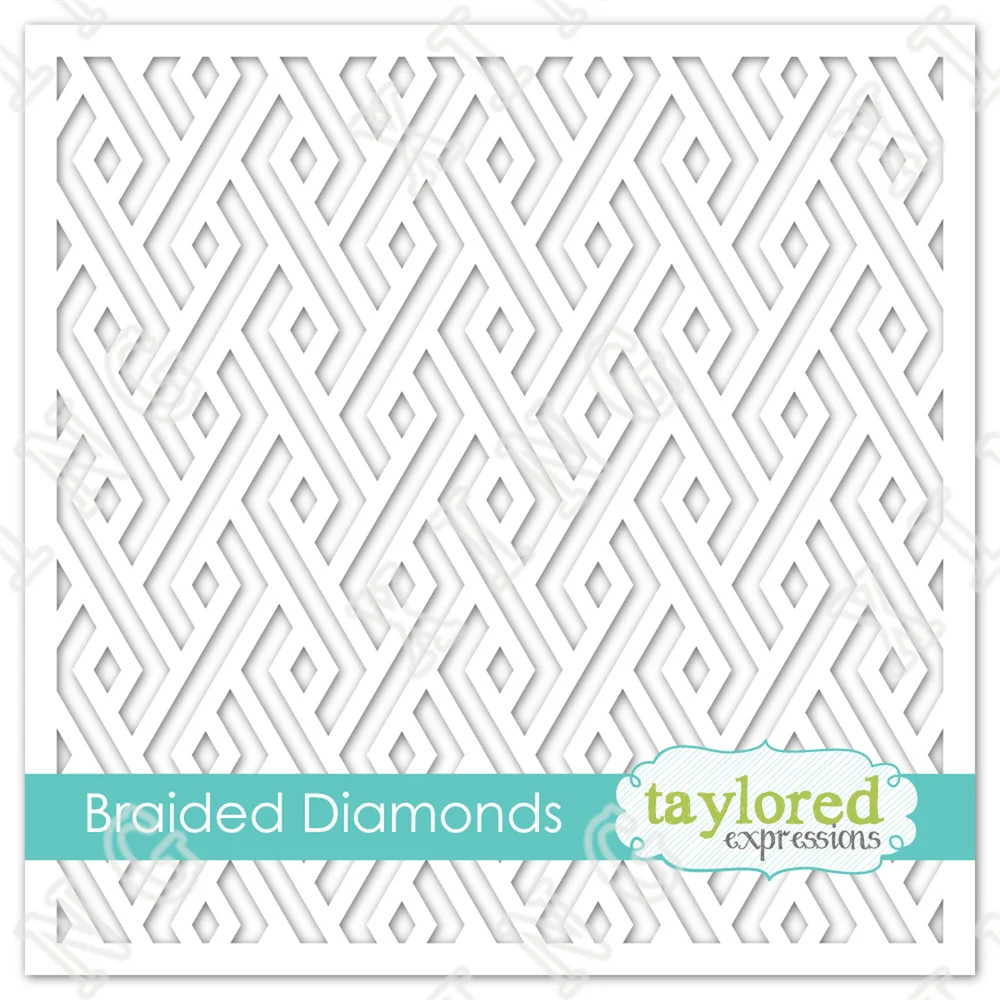

2022 New Craft Mold Braided Diamonds Stencil Layered Stencils Diy Scrapbooking Paper Card Decoration Cut Mould Blade Punch Dies