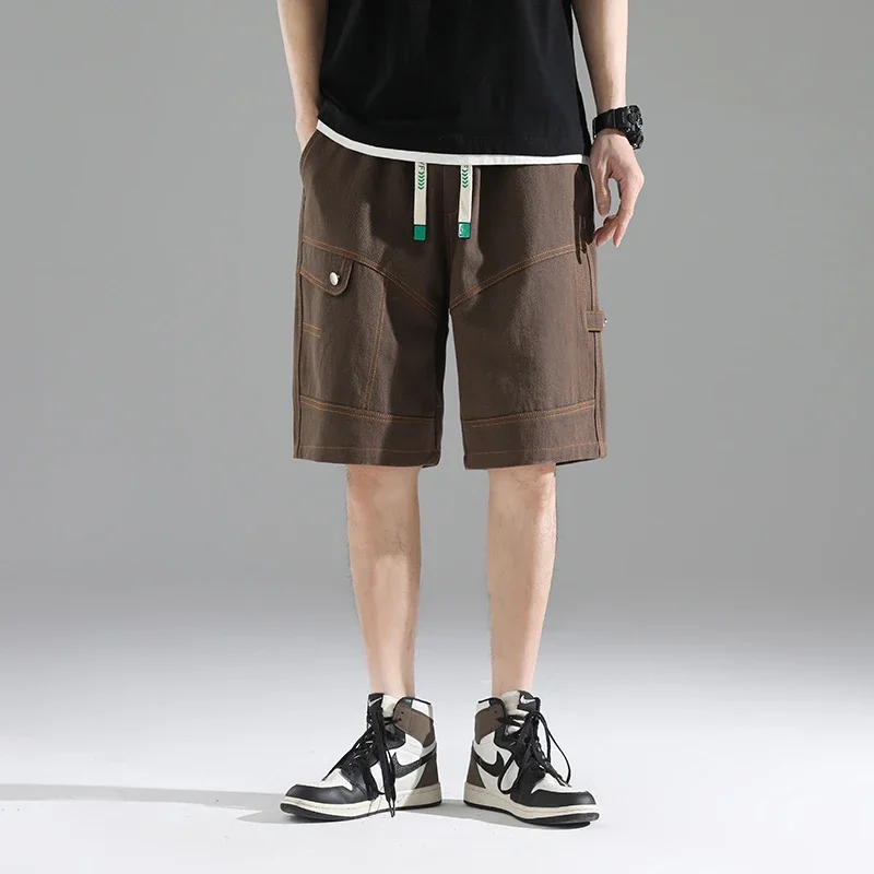 Новое поступление мужские брюки-карго корейская мода спортивные брюки свободная