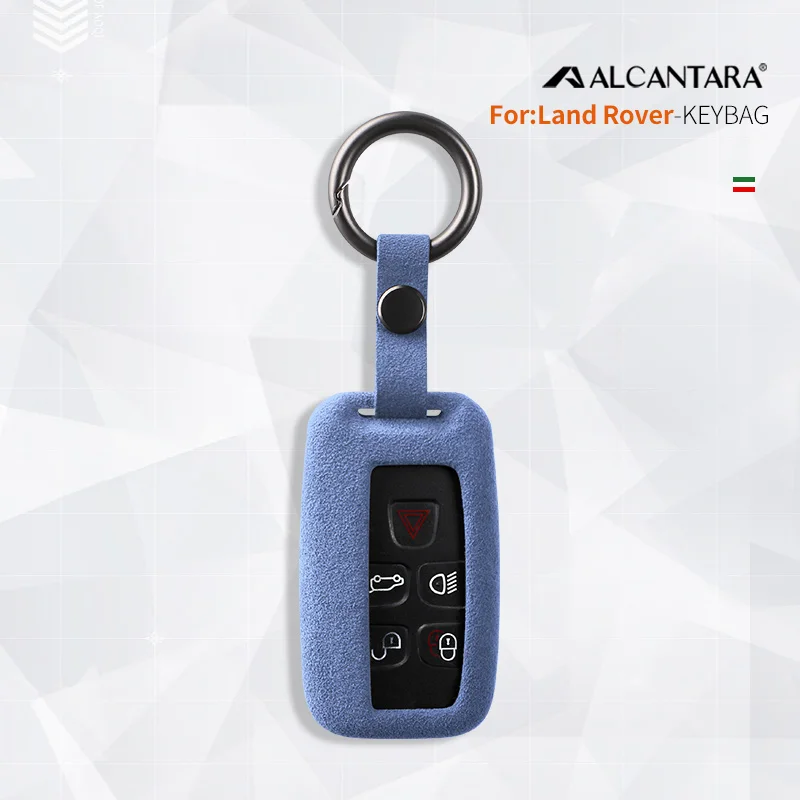 

Alcantara High-quality Car Remote Key Case Cover Shell For Land Rover Range Rover Discovery Defender Keychain