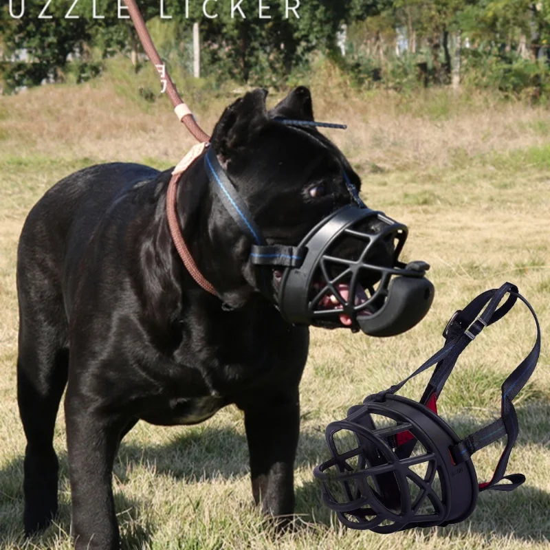 Регулируемая маска-намордник для собак защита от укусов лая силиконовая сетка
